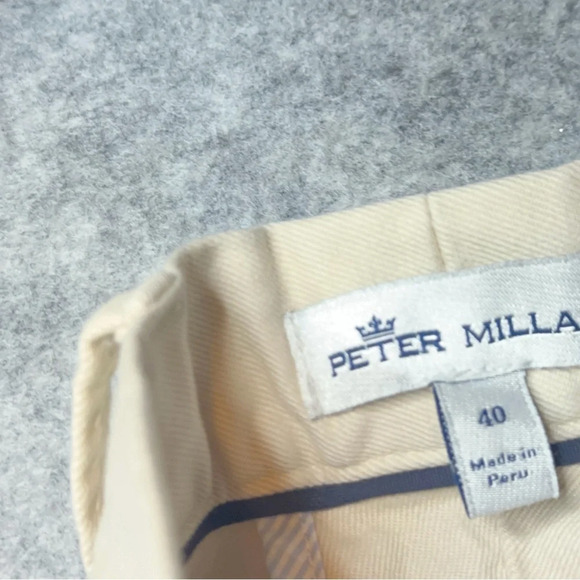 Peter Millar Men's Pilot Flat Front Chino Pant in Stone. Sz: 40 - Picture 8 of 10